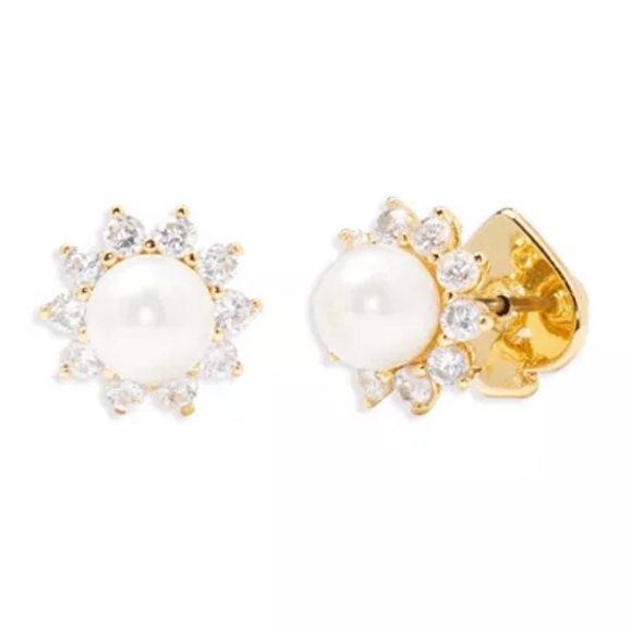 $48 Kate Spade sunny halo cream stud earrings - Picture 2 of 5